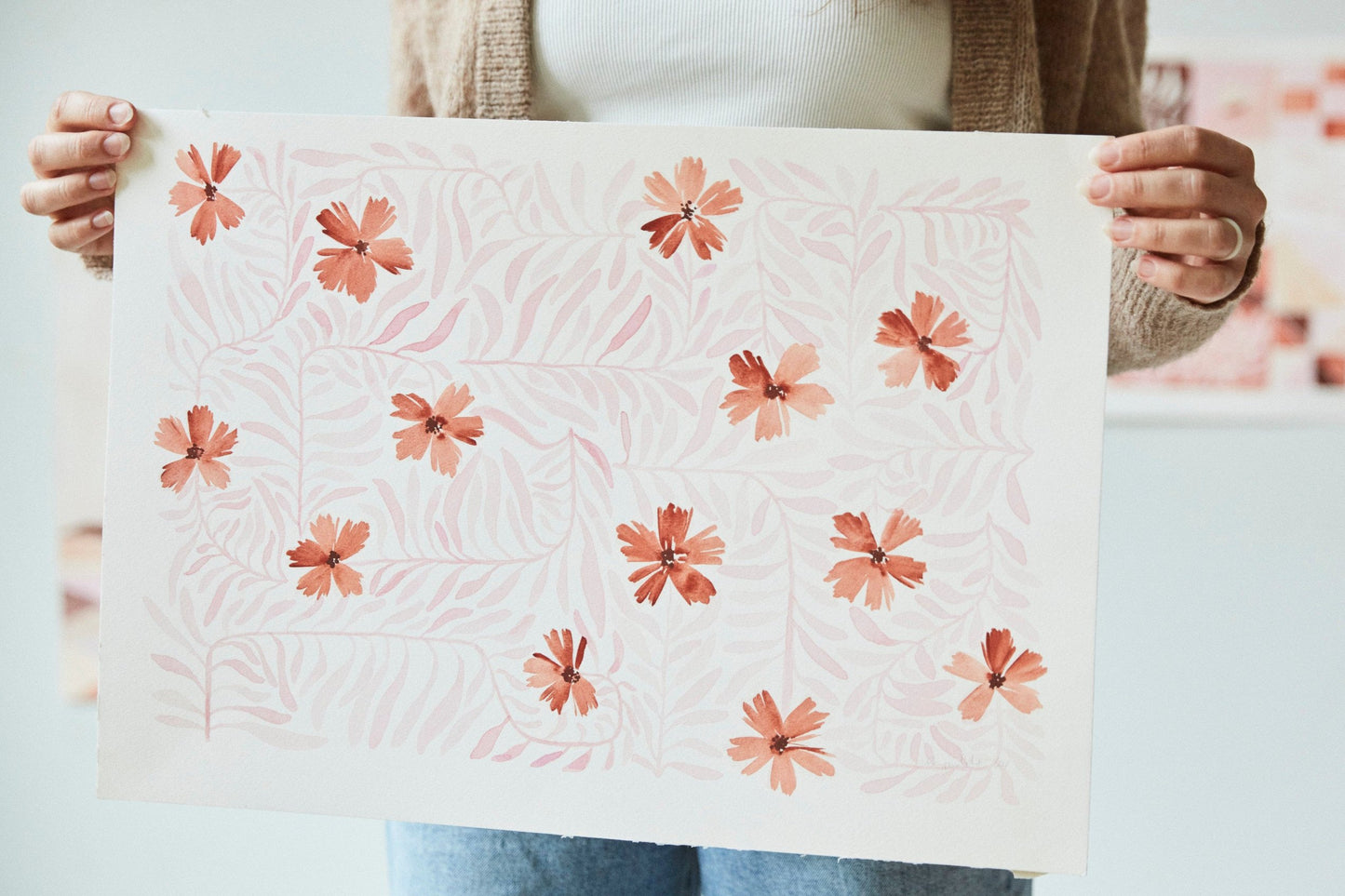 VINES IN TERRA COTTA PINK